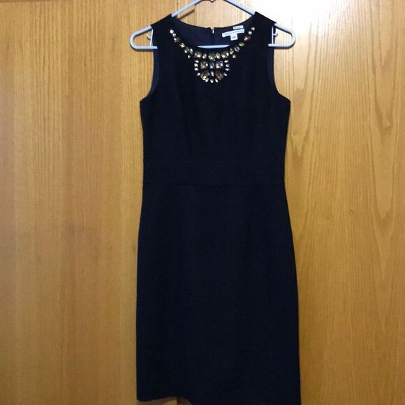 Banana Republic Dresses & Skirts - Banana Republic black wool blend beaded dress, sz4